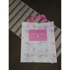 LoveShackFancy Target Collab Pink and White Floral Logo Reusable Tote