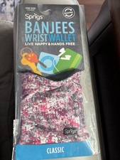 Classic Pink Paint Drip Banjees Wrist Wallet New In Package