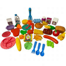 Play Food Lot For Pretend Kitchen Mixed Name Brand Assortment With Some Dishes