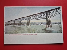 Poughkeepsie Bridge Across the Hudson River,  New York  - 1900s Postcard