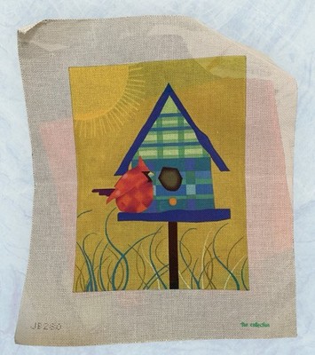 New Hand Painted Needlepoint Canvas By The Collection Birdhouse On 18 M