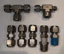 Swagelok Stainless Steel 316 1/4   Tube  3/8  T Union Fittings