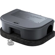 1 EZ SECURED Rat Rodent Control Bait Box Weighted Tampor Proof Station 1 Key