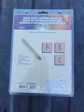 Factory Runic/Celtic Alphabet Stamp Set 3/4 (with Stamping Handle)