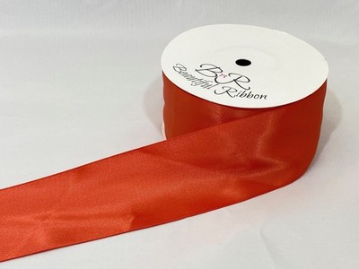 Satinband 3 mm 7 mm 10 mm 15 mm 25 mm 38 mm 50 mm 100 mm DUSKY BURNT ORANGE doppelt