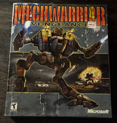 MechWarrior 4 Vengeance PC Big Box Game CIB BattleTech Microsoft Vintage 2000