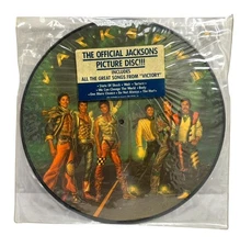Official JACKSONS Victory Picture Vinyl Record 1984 CBS