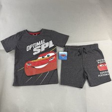 Disney Pixar Cars 2-Piece Set Shirt Shorts 5 Yrs Old Boys New Lightning McQueen