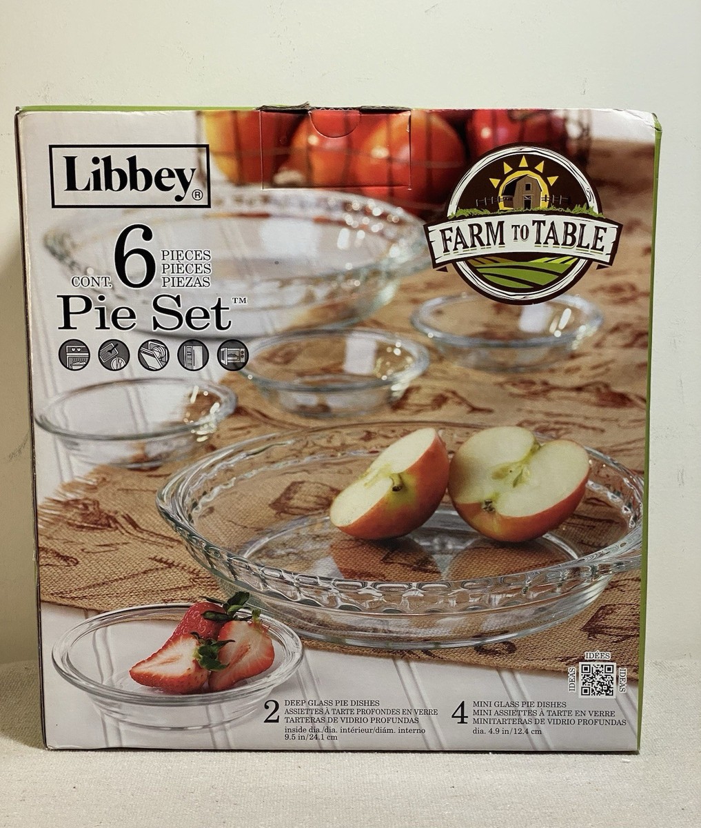Libbey Glass Pie Set One Size Clear for sale online
