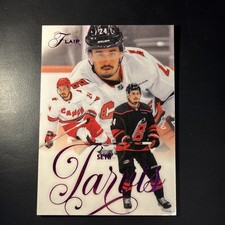 2025-26 FLEER FLAIR BACKCHECK PURPLE #20 Seth Jarvis /199 Carolina Hurricanes