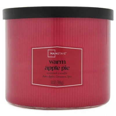 Warm Pie Scented Textured Wrapped Candle Warmer 14oz Home Fragrance