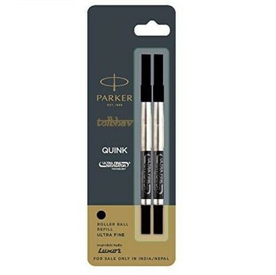 Parker Quink Tintenroller-Mine, schwarze Tinte, Tintenroller mit...