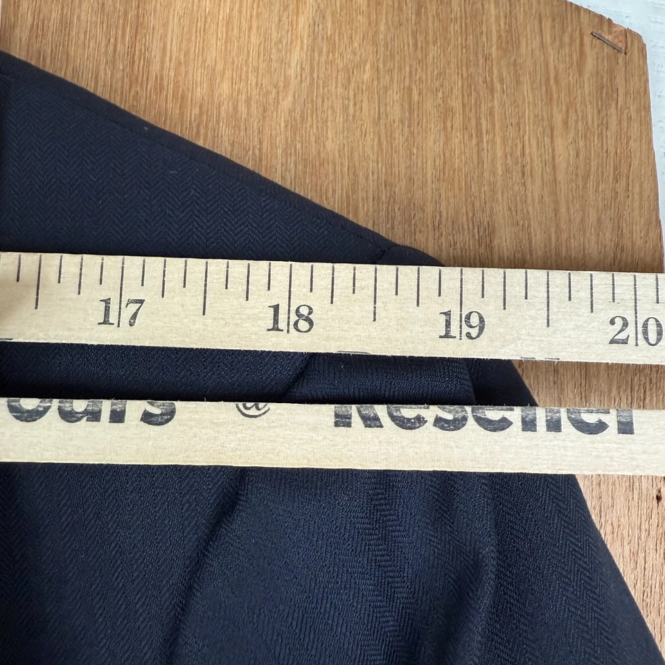 Brooks Brothers Suit Mens 42R Navy Blue Herringbone 2 Button Golden Fleece 34x30 - Image 4 of 4