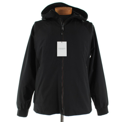 Cardinal of Canada NWT Mixed Media Hooded Jacket Size XXL US In Solid Black