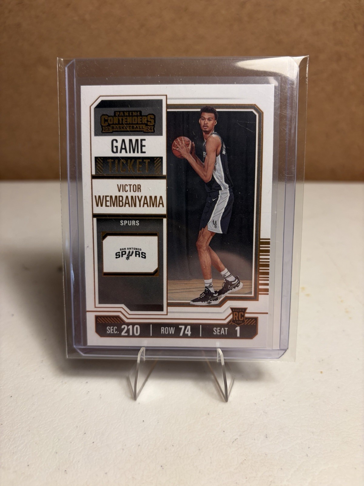 2023-24 Panini Contenders - Victor Wembanyama #11 Game Ticket Bronze (RC)