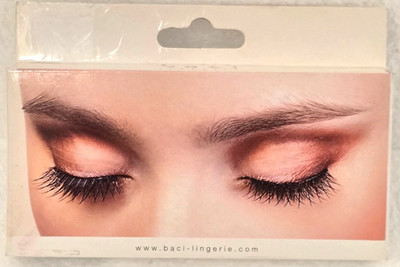 BLACK Criss Cross Shiny  EYELASHES, by Baci Glamour 588
