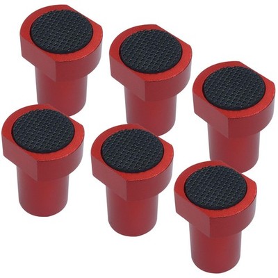 6 PCS Red Durable Bench Dogs NonSlip Clamp Aluminum Alloy Woodworking 3/4 MFT