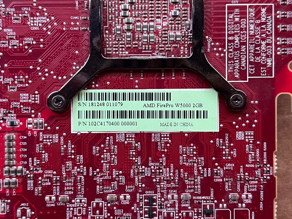 DELL AMD FirePro W5000 2GB GDDR5 Full Profile Graphics Card 0WJ2JT Dual DVI - Image 3 of 4