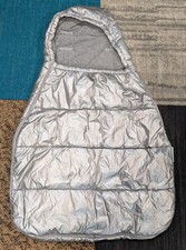 Kiekhipwear Silver Metallic HIP DYSPLASIA Baby Stroller Footmuff Bunting Bag NEW