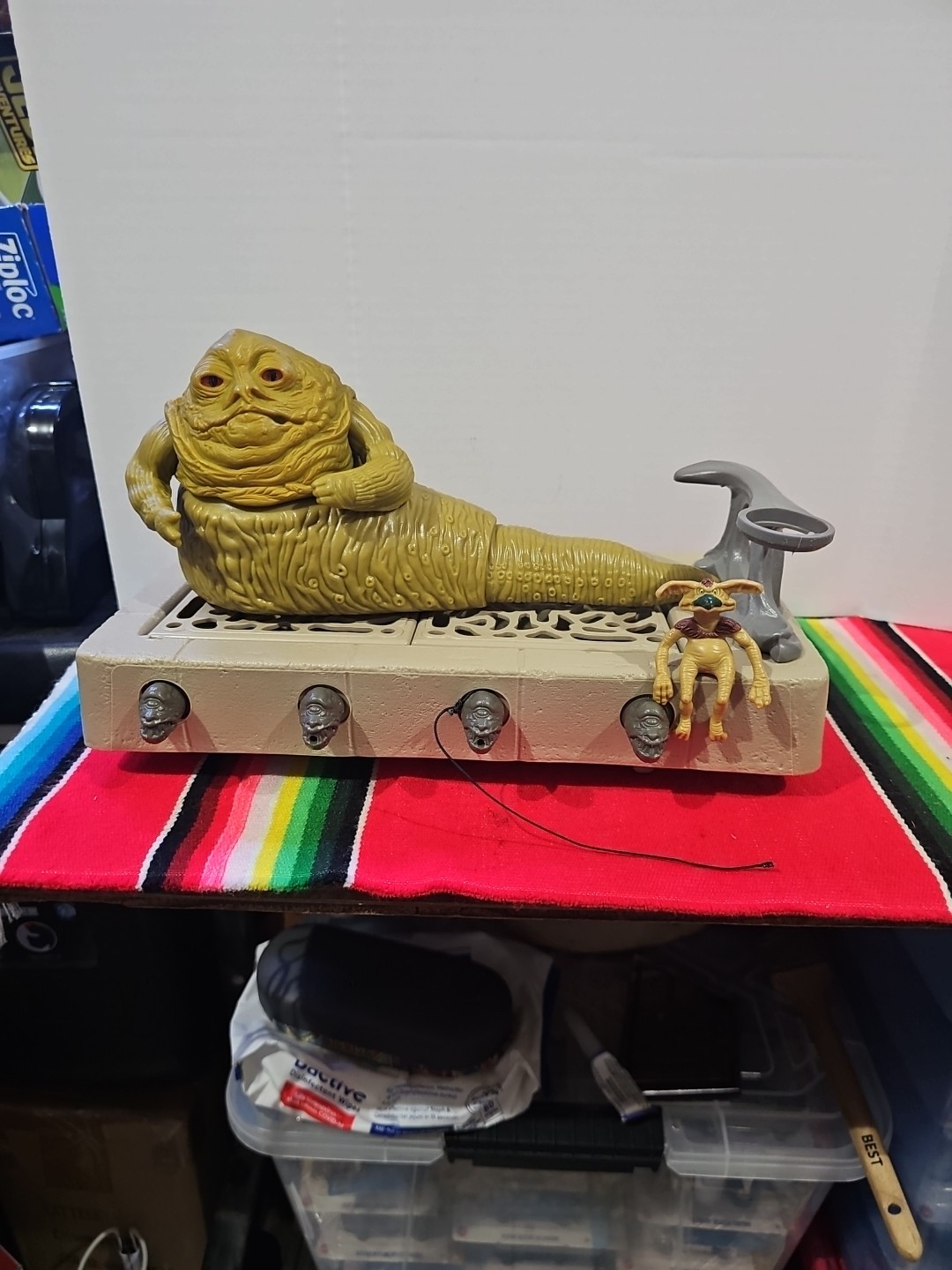 Star Wars Jabba the Hutt Playset by Kenner (1983) INCOMPLETE Action Figure Error