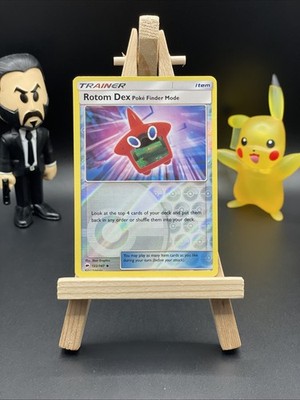 Pokémon TCG Rotom Dex Pok Finder Mode Burning Shadows 122/147 Reverse Holo