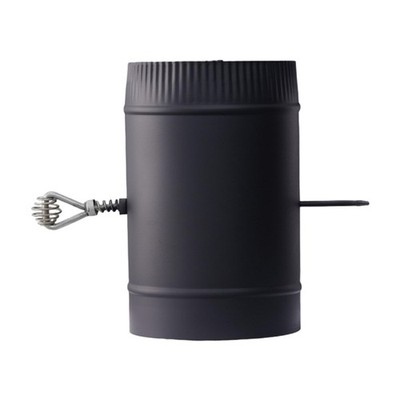 Stove Pipe with Damper with Throttle Stainless Steel for Control Flue Extension
