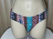 Juniors Xhilaration Bikini Bottom XS Cheeky Swim Brief Multi Color