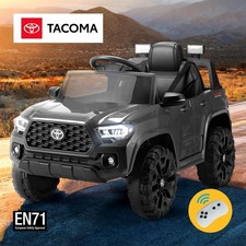Kids Electric Ride On Car Toyota Tacoma Off Road Jeep Toy Cars Remote 12V Grey
