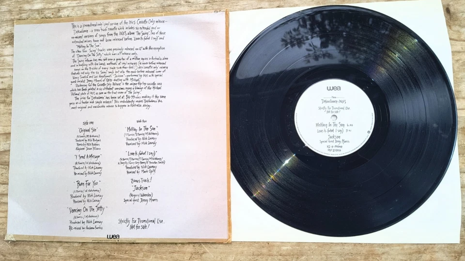 INXS "DEKADANCE" V RARE AUSTRALIAN PRESS 1985 VINYL LP (XS4-PROMO) Foto 4 de 4