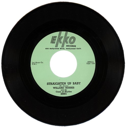 WILLARD HARRIS / ERNEST BROOKS "STRAIGHTEN UP BABY c/w TALKING OFF THE WALL" R&B