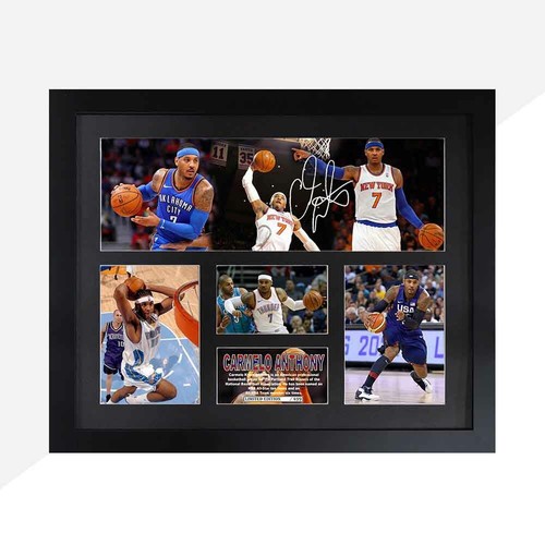 Carmelo Anthony Signed Framed Limited Edition Memorabilia V3 - Picture 2 of 5