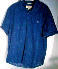Munsingwear: Penguin Slim Fit XL Blue Short-Sleeve Shirt: EXC: NR