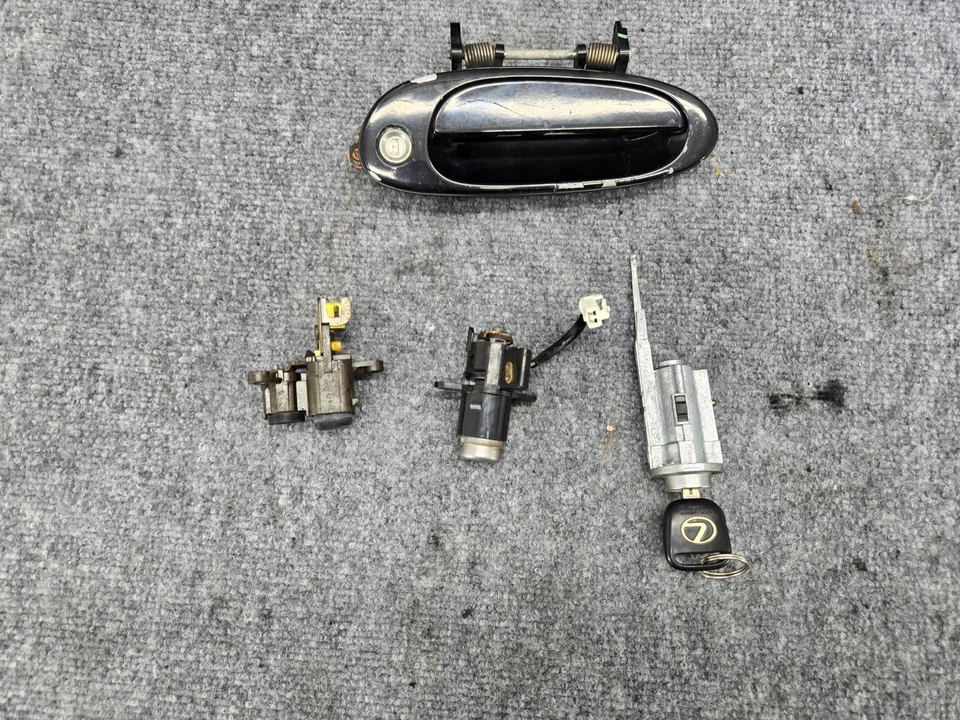 Manija de puerta derecha con interruptor de tablero de encendido interruptor lcok juego de llaves lexus sc400 OEM Foto 2 de 4