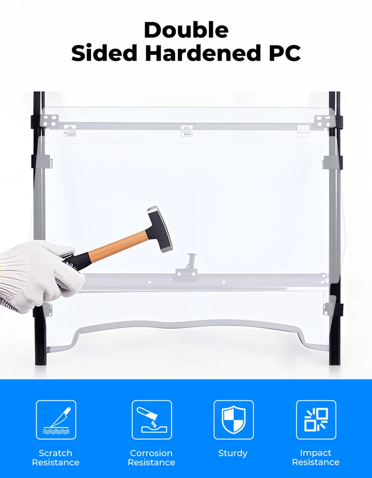 Para-brisa dianteiro flip 3 em 1 para John Deere Gator 620i/625i/825i/HPX/XUV 850 - Imagem 3 de 4