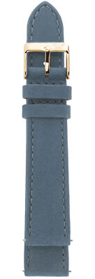 Gv2 By Gevril Women's Rose-Gold Buckle Denim Suede Leather  Strap