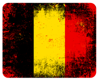 Mousepad Belgien Vintage 24X19 Belgium Grunge Mauspad Unterlage