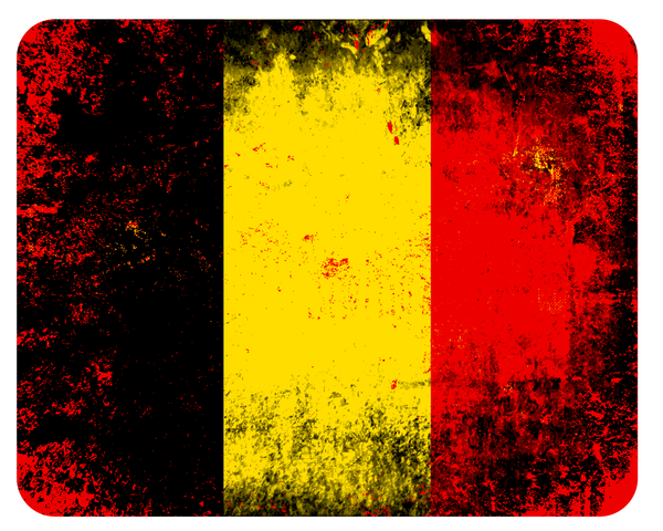 Mousepad Belgien Vintage 24X19 Belgium Grunge Mauspad Unterlage-image