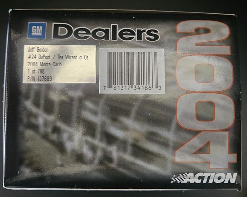 AUTOGRAPHED 2004 1:24 Jeff Gordon #24 Wizard of Oz Chevy Action Dealers 1 of 708 - Picture 8 of 8