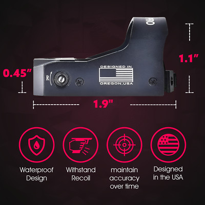 ADE RD3-012 PRO DELTA Shake Awake Multi Reticle Red Dot FOR Springfield XDM OSP