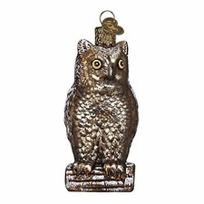 Old World Christmas Glass Blown Ornament, Vintage Wise Old Owl 51003