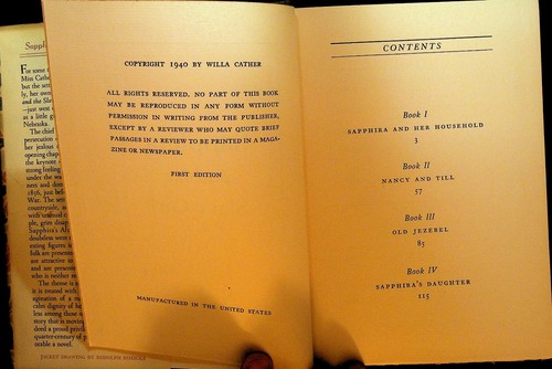 Sapphira and the Slave Girl by Willa Cather HC DJ 1940 First Edition - Picture 7 of 11