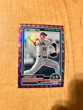 2023 Stars & Stripes - Cameron Tilly - #60 Red Stars Prizm Parallel #d /149