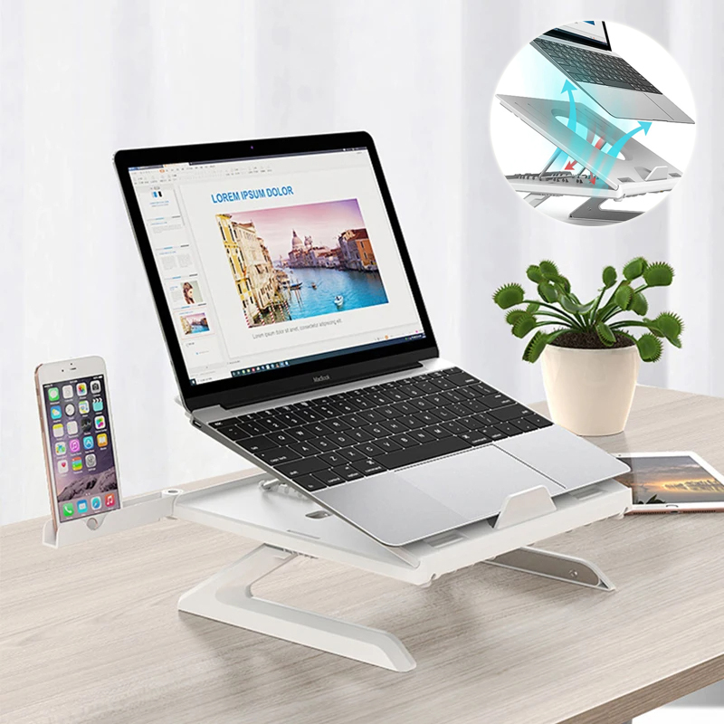 Adjustable Foldable Laptop Stand Portable Multifunctional Monitor Riser-image