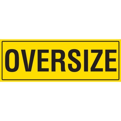 OVERSIZE 1200 X 450MM CLASS 2 REFLECTIVE - LONG LIFE STICKER | eBay ...