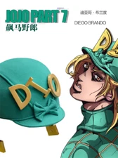 Anime JoJo's Bizarre Adventure Diego Brando Cosplay Green Hat Unisex Halloween 