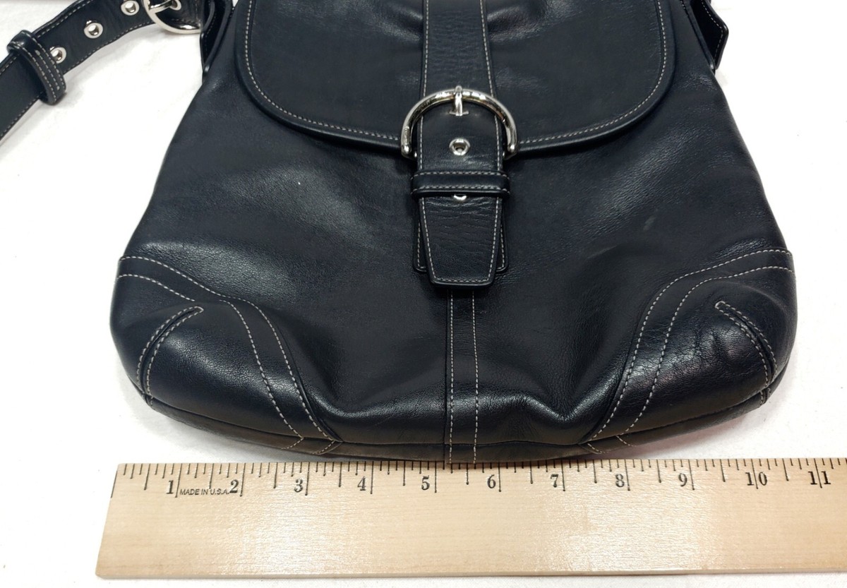 Classic Coach Vintage Black Leather Soho Shoulder/Crossbody