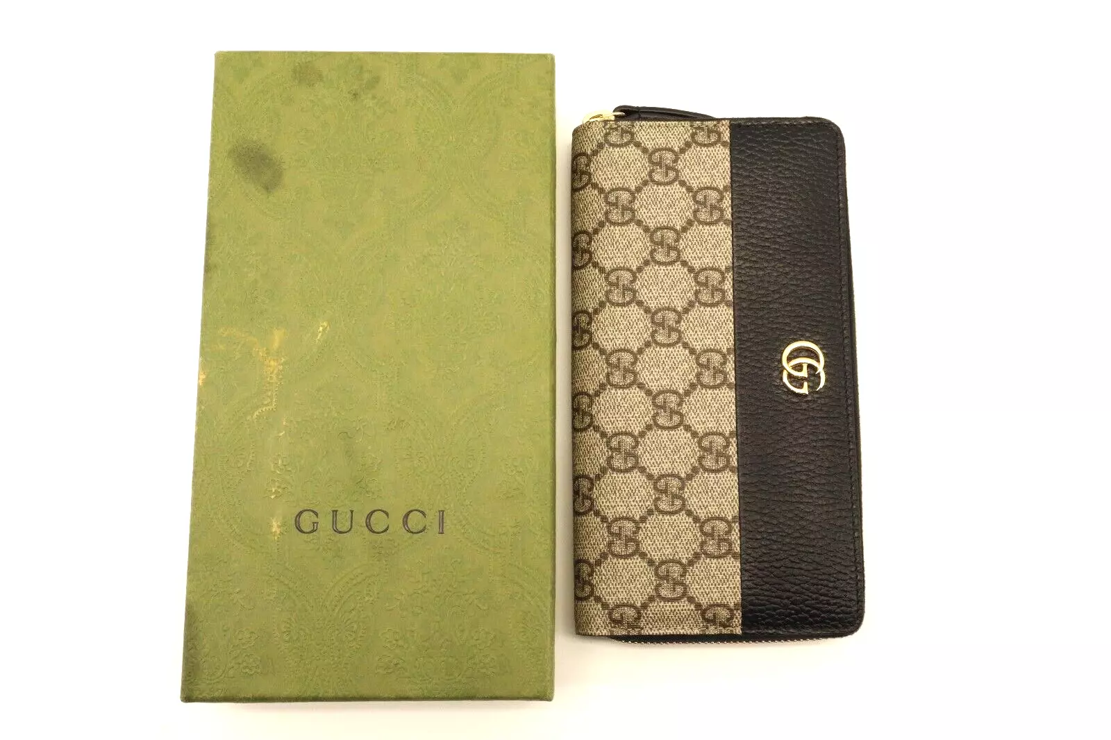 PORTEFEUILLE ZIP AUTOUR GUCCI GG SUPREME MARMONT