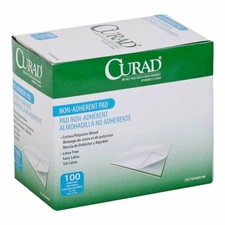 *100-Pack* Medline Curad Non-Adherent Pad 2" x 3" Sterile Pads NON25700