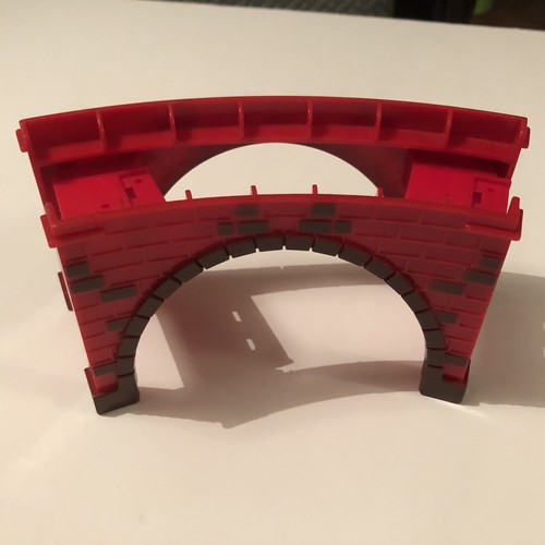 Rote Tragbrücke Kunststoff für Holzeisenbahn Zug Brio Thomas kompatibel
