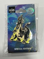 Disney Pink A La Mode Sleeping Beauty Maleficent Dragon Glitter Pin LE 500